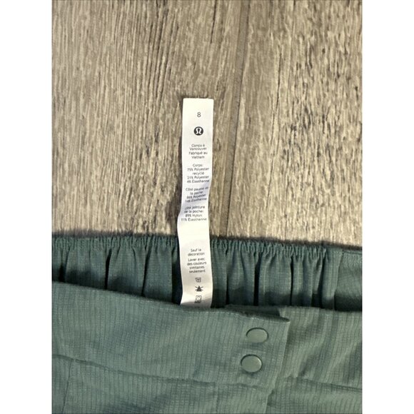 LULULEMON Light Utilitech Cargo Pocket High-Rise Pant Women Size 8 Green - Picture 3 of 5